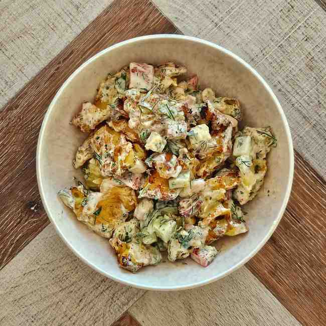 Modern take on potato salad