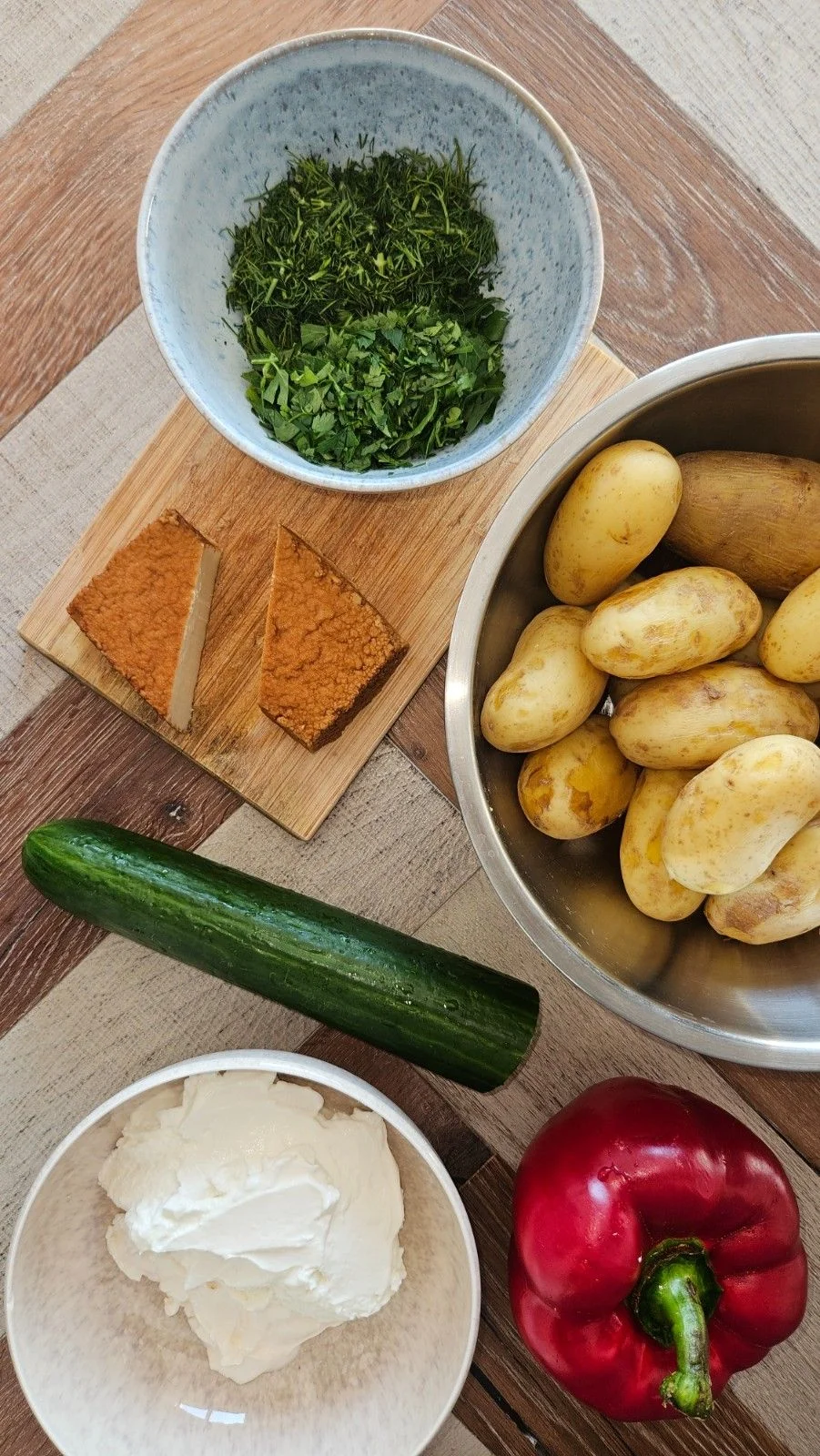 Smashedpotato Salat Zutaten